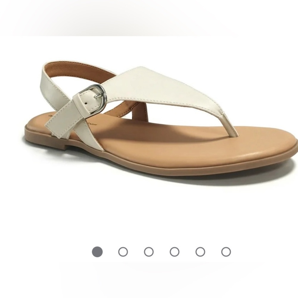 Time and Tru Women's Hooded Thong Sandal - bone color - size 7 - worn once